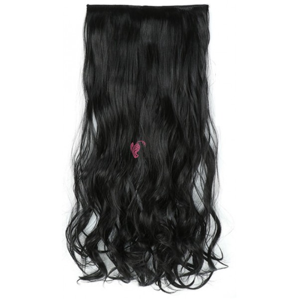 Extensie de par cu 5 Clips On delux dubla ondulata de 55 cm,  DN551# Brunet